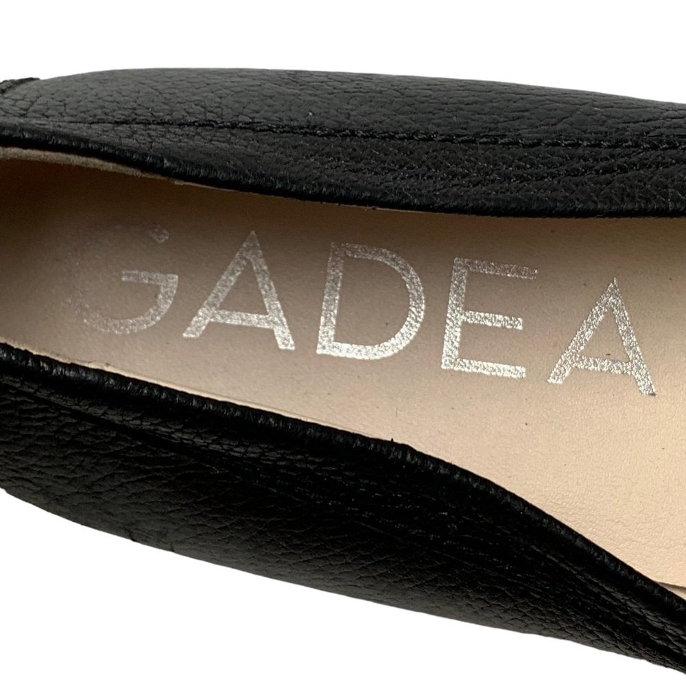 GADEA Black Textured Leather Newgel Insole Penny Loafers - Picture 3 of 12